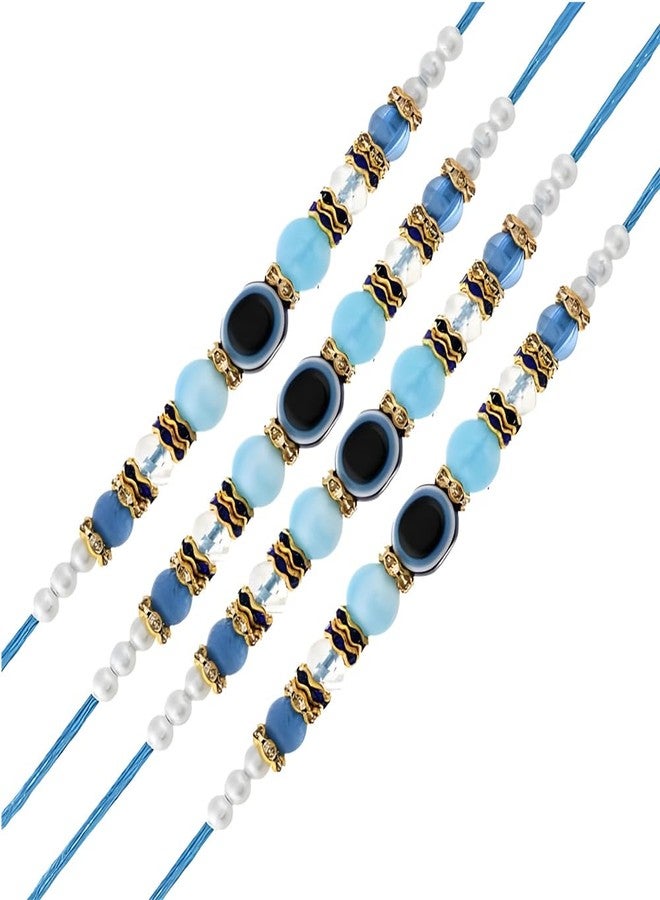 Anant Infinity Evil Eye & Unicorn Bracelet Set for Kids & Girls set of 4, Ai-MR-99 - Image 1